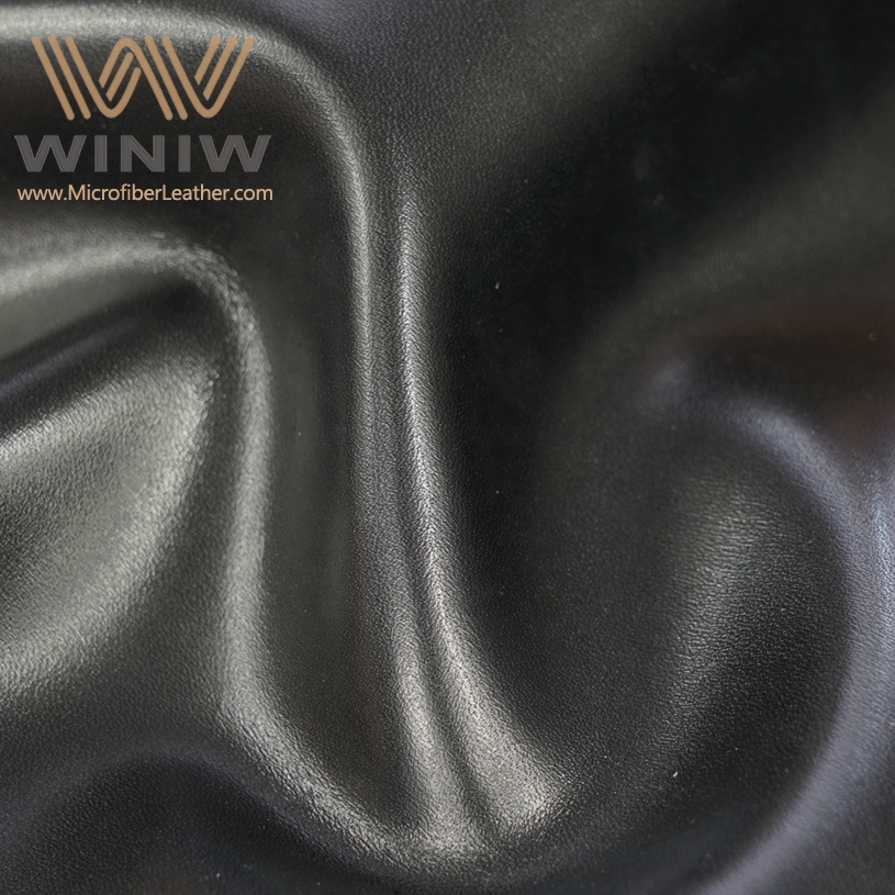 Shiny Black PU Synthetic Leather for Army Shoes