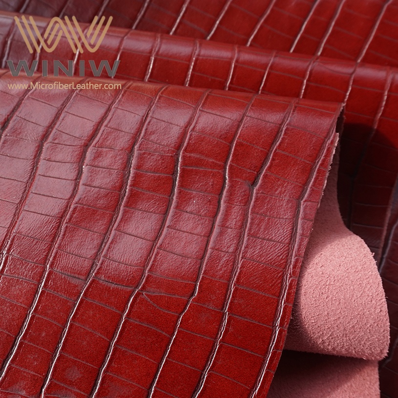 Custom Embossed Faux Leather Microfiber Fabric