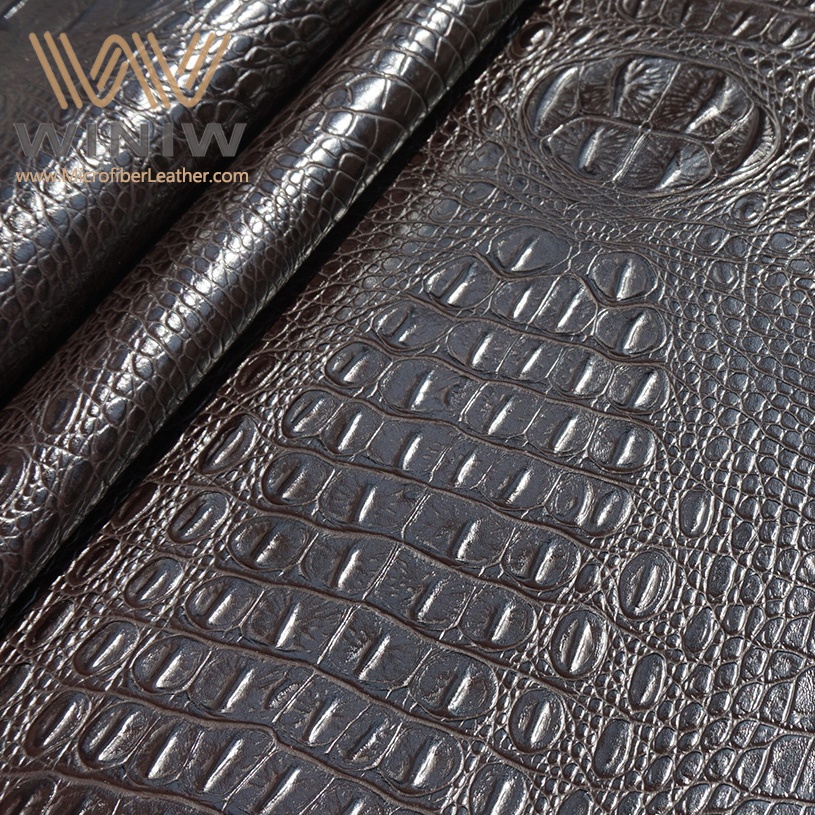 Custom Embossed Faux Leather Fabric