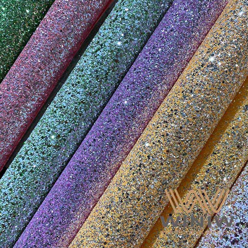 Glitter Microfiber Leather