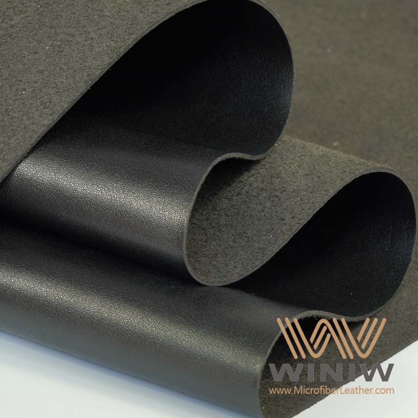 Black Leather Fabric Material