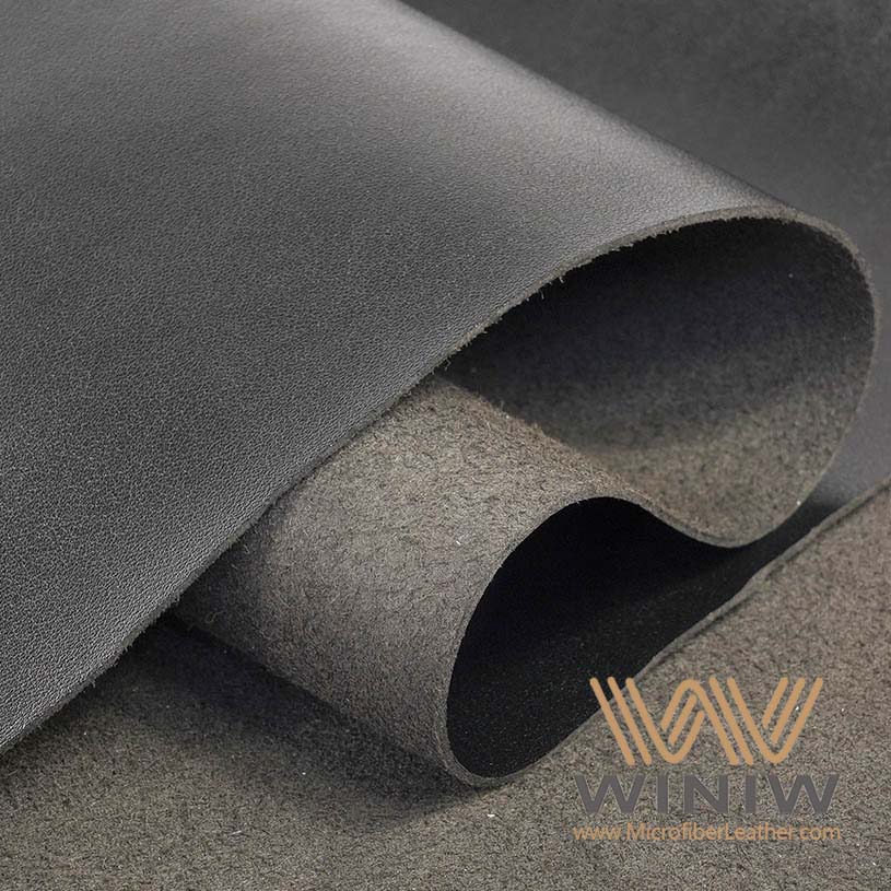 Black Leather Fabric Material