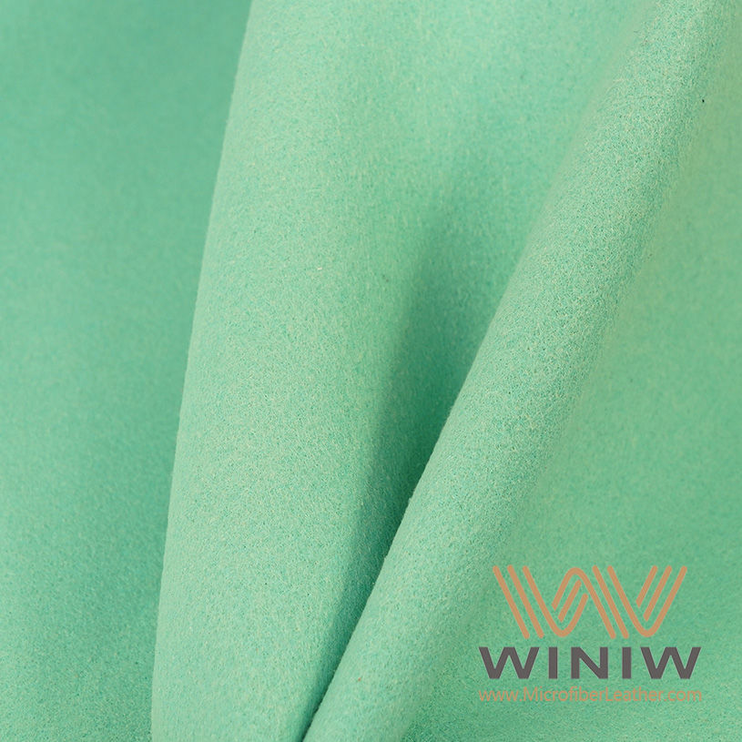 Microfiber Leather with Beautiful Green Color