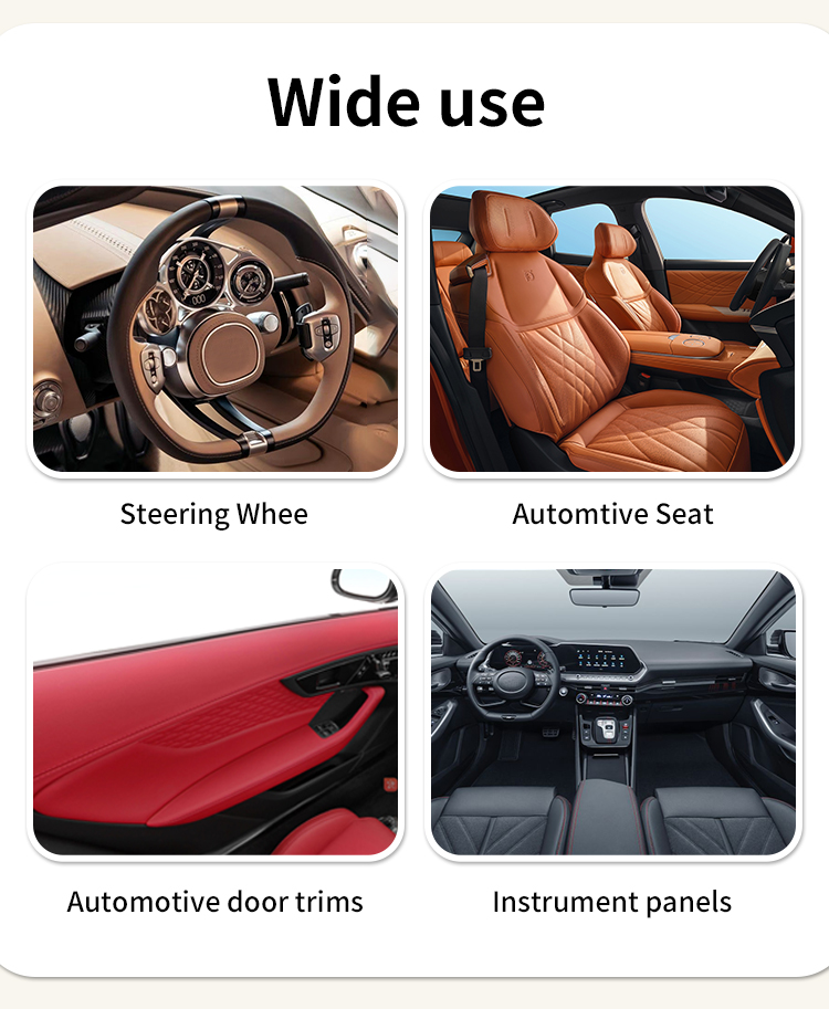 Faux Leather Fabric For Automotive Upholstery Material